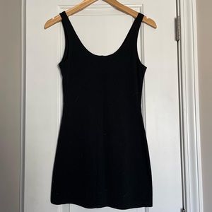 Black tank mini dress